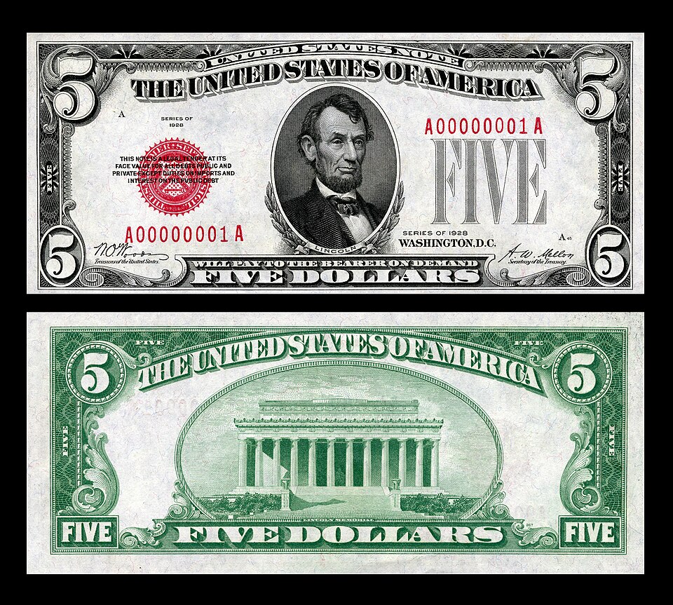 Red Seal Legal Tender Note